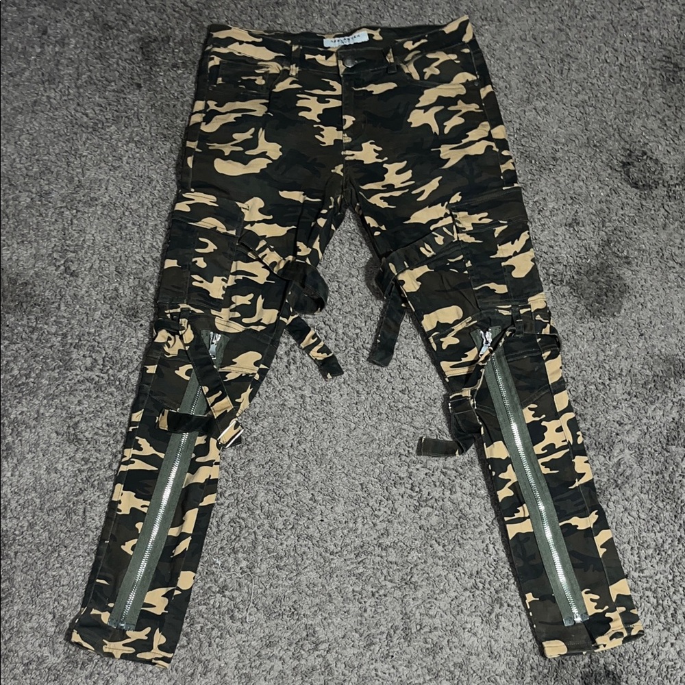 Men's skinny Camouflage Cargo Pants